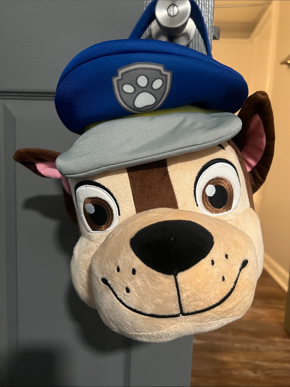 Paw Patrol Plush Character Treat Pouch in Blue, Tan, Brown Holloween basket